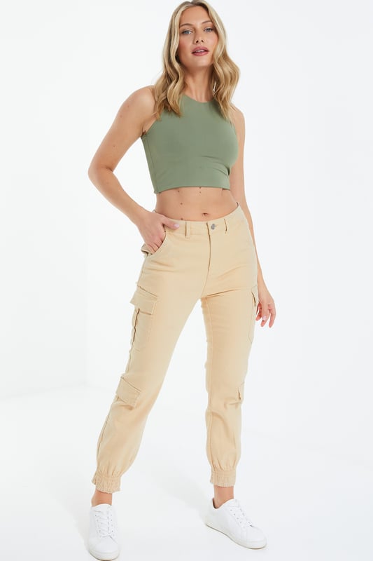 High waisted skinny cargo pants store
