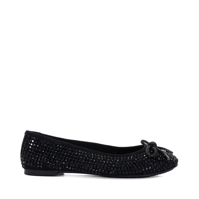 Dune Ladies Hale - Bow Detail Ballet Pumps Say hello to the Hale, your new favourite ballerina flats. Crafted with a woven finish, classic round toe and pretty bow detail, they're the ideal slip-on style for lunch with friends on warm-weather days.