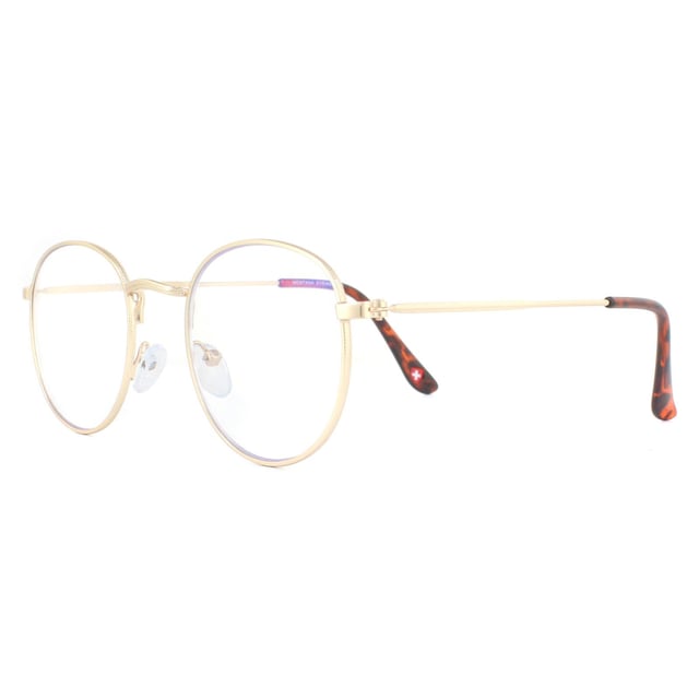 Las gafas de lectura Montana HBLF54-A Gold Blue Light Block +3,00 son unas monturas ligeras de estilo redondo diseñadas pensando en la comodidad durante todo el día. La montura de metal resistente tiene un aspecto contemporáneo, pero la forma clásica que significa que se ven muy bien en una amplia gama de formas y tamaños de cara. Estas Montana de diseño tienen lentes asféricas con tecnología Blue Light Block y revestimiento resistente a los arañazos, algo excepcional para una montura de este precio.