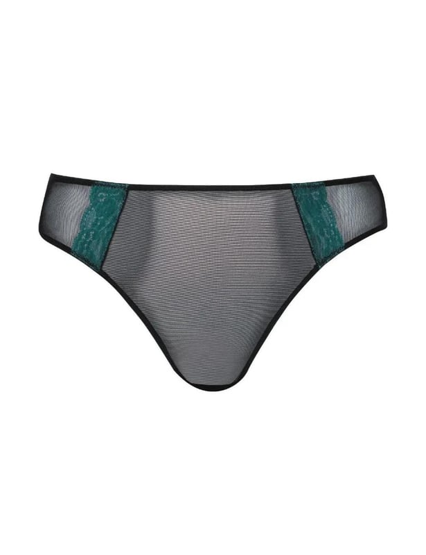 Introducing the new Eye Spy range by Curvy Kate, a fun and playful addition to your lingerie drawer! The Brazilian style brief contrasts delicate lace and sheer mesh to create a sexy look and feel for any time of day. Moderate rear coverage provides a flattering look with a hint of seductiveness which allows for adaptability. Pair with the matching balcony bra from the Eye Spy range for a perfect look.  Playful, feminine design, Comfortable and contemporary fit and feel, Sexy Brazilian style brief with contrast lace panels, Minimum to moderate rear coverage, Matching items available, Listed in UK sizes.   Brazilian Brief