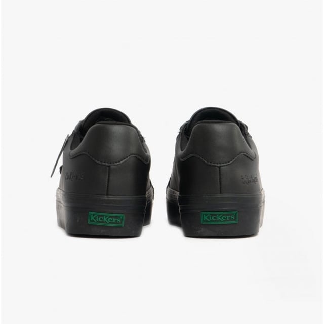 Kickers TOVNI STACK VEGAN Girls Trainers Black

 Upper Material: Faux Leather

Lining Material: Textile

Sole Material: Rubber

Closure/Fastening: Lace-Up

Features: Vegan,Comfort,Breathable,Adjustable

Toe Shape: Round

Shoe Width: Regular

Item Weight: 0.5 KG

Heel Height: Flat (Under 2.5cm)

Shoe Shaft Height: Low Top

Trainer Style: Casual

Gift Boxed: No
Product Code: 116739