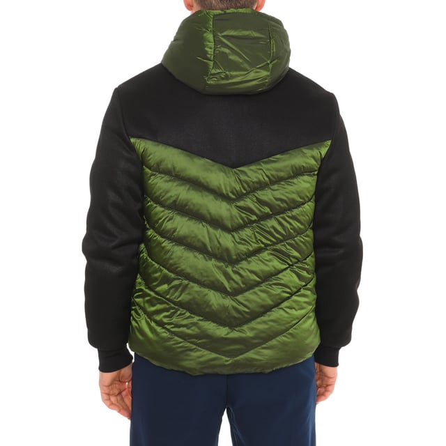 Padded jacket Vuarnet.
 High collar with hood.
 Two-way zipper closure.
 Ribbed cuffs.
 Two pockets with zipper closure on the sides.
 One open pocket and one zipper pocket on the inside.
 One pocket with zipper closure on one sleeve.
 Brand print on the upper side.
 Seams seen in tone.
 Composition: 100% polyester
 Care:
Handwash.
 Do not iron.
 Do not use bleach.
 Do not use dryer.
 Do not dry clean.