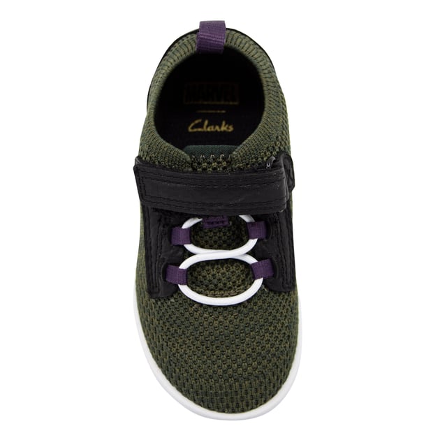 Clarks x Marvel Tri Kids Green Trainers