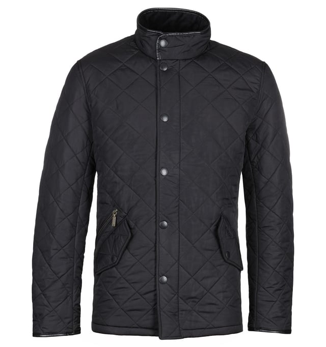 Barbour Powell Quilted Jacket Black