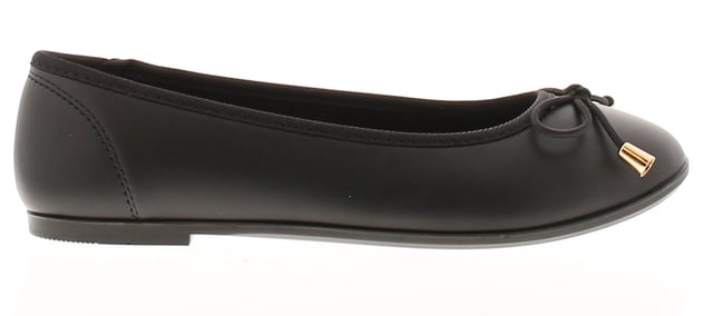 Miss Riot Breda Older Girls School Shoes black