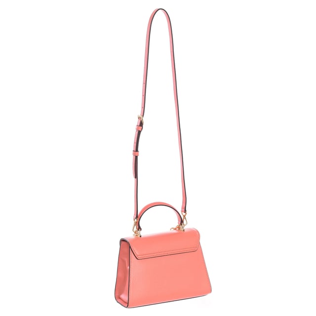 Michael Kors handbag.
 This bag will complete any look with refined charm. It contains a variety of pockets and a snap closure to keep your essentials secure. Combine it with the ultra-feminine looks of the season.
 Handbag.
 100% leather.
 Hardware in gold tones.
 Interior details: Back zipper pocket, front pocket with opening.
 Seams seen in tone.
 Includes removable strap.
 Measures: 23cm (W) x 18cm (H) x 7cm (D)
 Composition: 100% Cow skin
 Care:
Clean with a wet cloth.