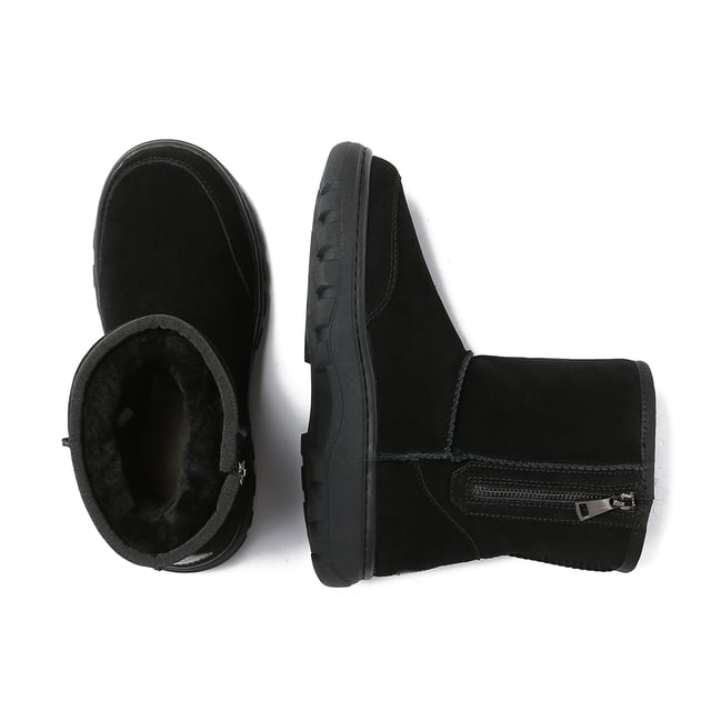 Ya sea que esté haciendo recados, haciendo una caminata de invierno o disfrutando de un día de nieve al aire libre, estas botas para exteriores Starling son las compañeras perfectas. ¡No dejes que el clima invernal te impida vivir la vida al máximo! Descripción: Parte superior de gamuza de vaca Forro cálido de lana de piel de oveja Plantilla de lana de piel de oveja suave Suela TPR Tecnologías: Agua & Parte superior resistente a las manchas Suela exterior antideslizante