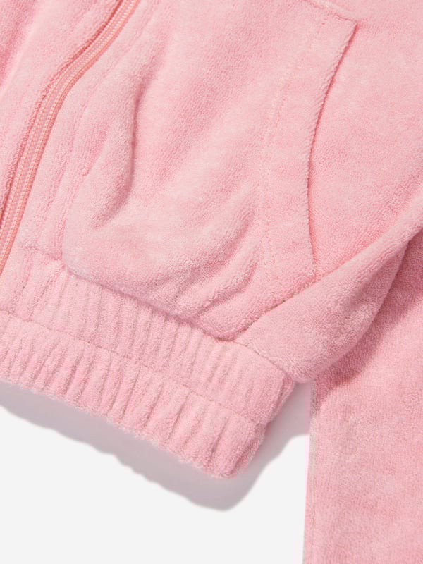 Comfort and style converge for this girls pink zip-up hoodie from AY by Ayla. Designed for young influencers, this cosy fleece piece is made for dreaming big and feeling good, all with a fashionable twist. Pair with the matching trousers or skirt for a cool coordinated look. Front Zip Fastening Split Kangaroo Pocket Ribbed Cuffs Elasticated Hem