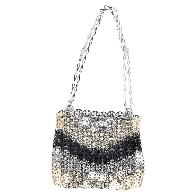 Paco Rabanne Chainmail Shoulder Bag in Gold Metal