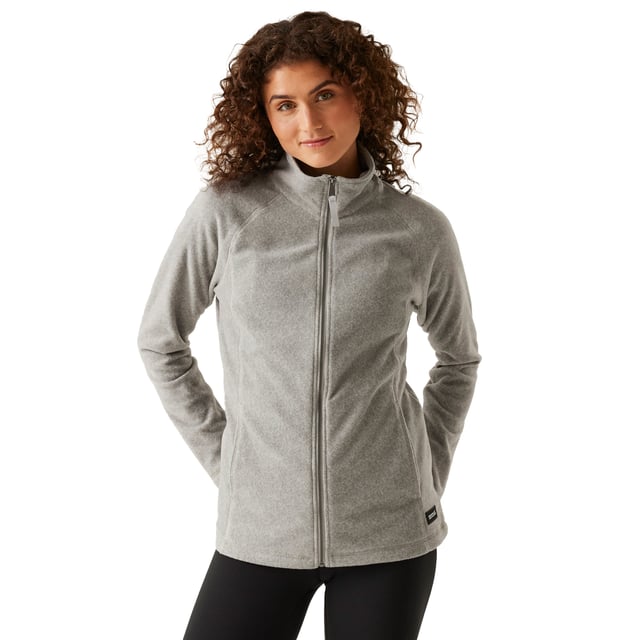 100% Polyester. Fabric: Fleece, Peached. Design: Marl, Plain. 170gsm. Neckline: High-Neck. Sleeve-Type: Long-Sleeved, Raglan. Pockets: 2 Side Pockets. Fastening: Full Zip. Sustainability: Made from Recycled Materials. 6 UK: 30 in. 8 UK: 32 in. 10 UK: 34 in. 12 UK: 36 in. 14 UK: 38 in. 20 UK: 45 in. 22 UK: 48 in. 24 UK: 50 in. 26 UK: 52 in. 18 UK: 43 in. 16 UK: 40 in.