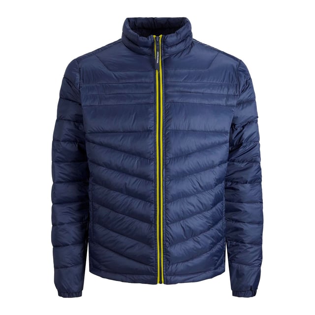 Chaqueta para hombre de la marca Jack & Jones. La chaqueta está hecha de poliéster de alta calidad.  Marca: Jack & JonesNombre del modelo: Hero Puffer CollarCategoría: abrigo hombre inviernoMateriales: poliésterColor: azul, amarillo.