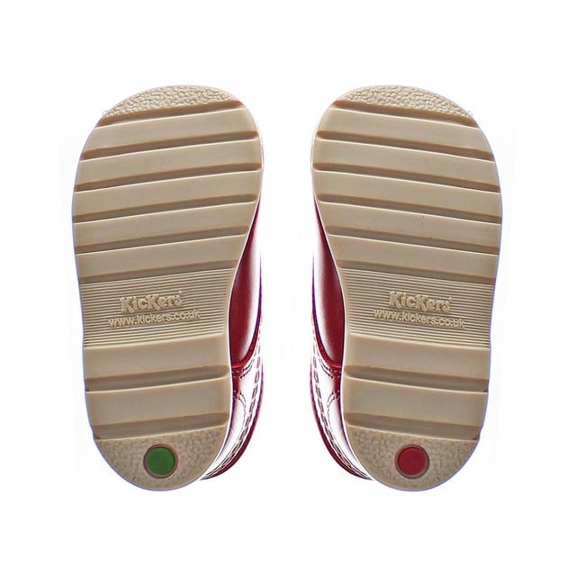 Kickers Kick Hi B Botas de cuero de cuero suave y rojo Core 1 13919