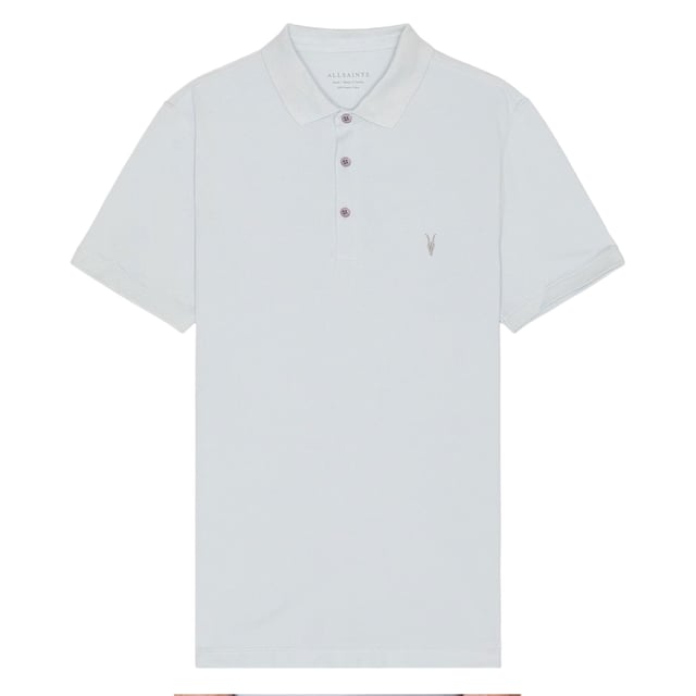 All Saints Men’s Pique SS Polo Shirts
Style Name: Reform
Style Code: M075PB
100% Cotton
Made In India
Slim Fit
3 Button Placket
Ramskull Logo to the Chest
Knitted Rib Collar And Cuffs
Short Sleeve
Casual Wear, Comfort Fabrics
Soft And Breathable
Machine Washable