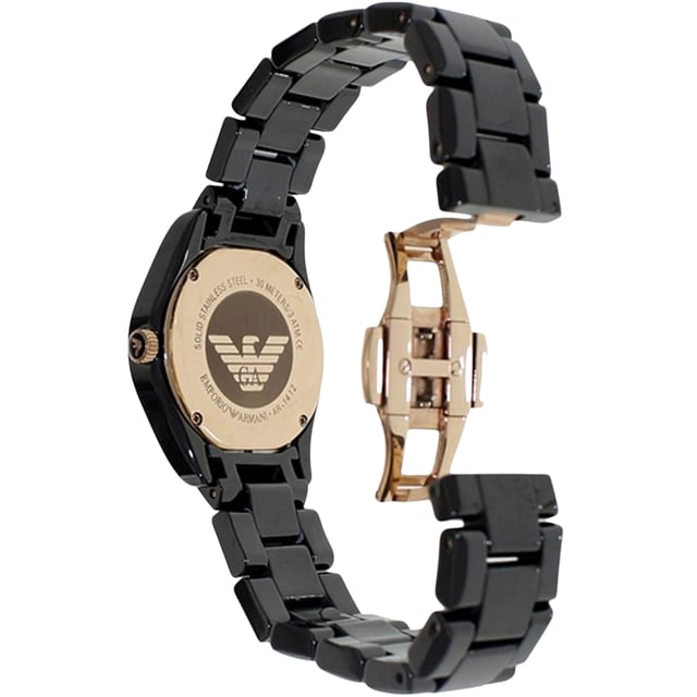 Emporio Armani AR1412 - Herrenuhr Quarz aus Keramik• Material: Keramik• Glas: Mineral• Armband: Keramik• Farbe: Schwarz• Wasserbeständigkeit: 30 m (3 ATM)• Gehäusegröße: 35 mm