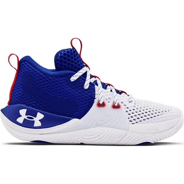 Under Armour GS Embiid 1 Kinder Weiß/Blau -Basketball -Trainer Under Armour GS Embiid 1 Kinder Weiß/Blau -Basketball -Trainer