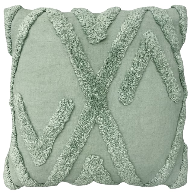 Featuring soft, cotton tufting on a solid base, available in a variety of beautiful colours. Complete with standard knife edging and hidden zip closure. Made of 100% Cotton, making this cushion super comfy and durable.