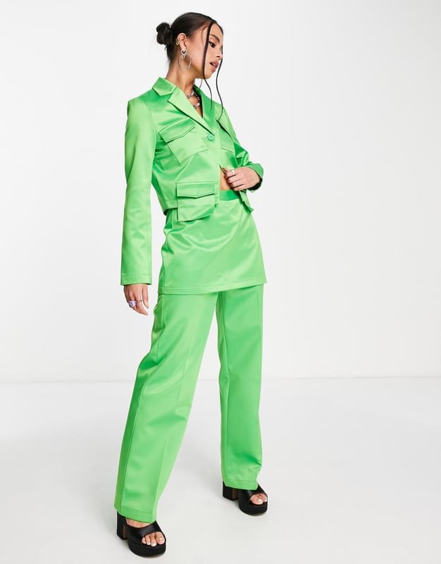 Collusion blazer dress with utility details cheap