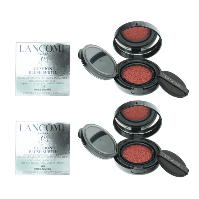 The Lancôme Cushion Blush Subtil Blush range has been designed to give vibrant yet natural colour and brightness to cheeks. The blush is highly concentrated with coloured pigments, and only takes a small amount to refresh and brighten the cheeks. The blush is packed with active skin care ingredients, which deliver hydration. The product contains a cushion sponge which builds intense colour.