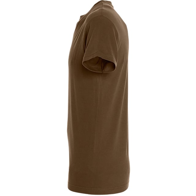 Taped back neck. Rib neckline. Tubular body. Twin needle stitching. Fabric weight: 150 gsm. Material: 100% semi-combed cotton. Chest (to fit): XS(35/36), S(36/38), M(38/40), L(41/42), XL(43/44), XXL(45/47), 3XL(47/49), 4XL(50/52).