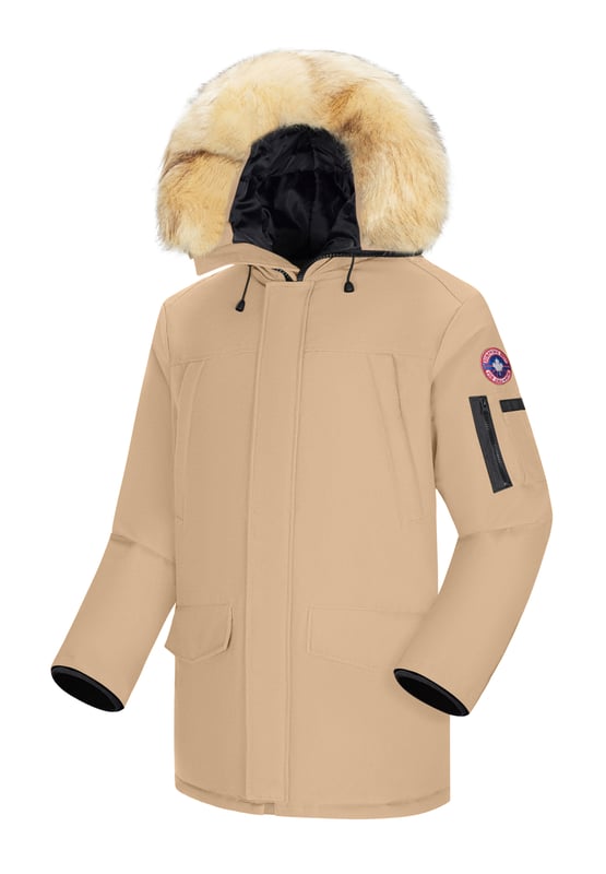 Parka Subprime para hombre. La parka está hecha de poliéster de alta calidad y tiene un cálido forro interior. Ideal para los fríos meses de invierno. El cuello es de piel sintética y desmontable.  Marca: SubprimeNombre del modelo: Parka TommyCategoría: abrigo de invierno para hombreMateriales: poliésterColor: beige