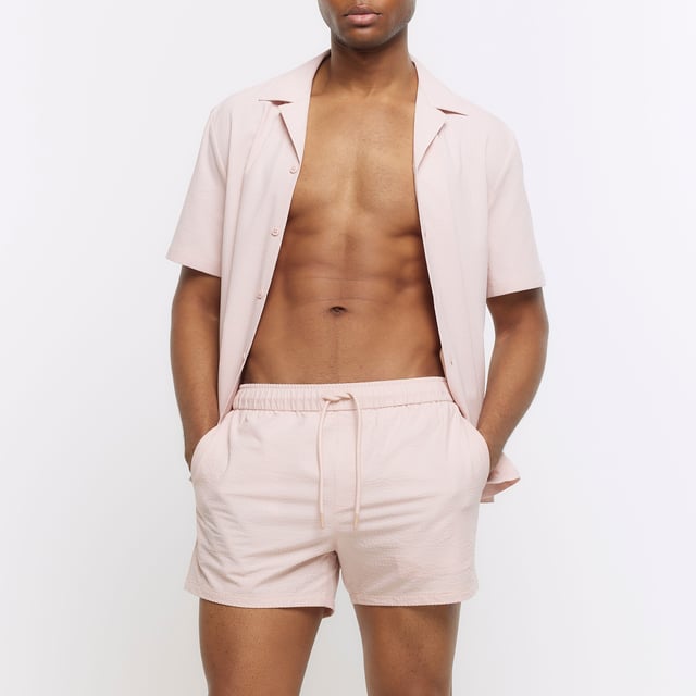 River island pink shorts store