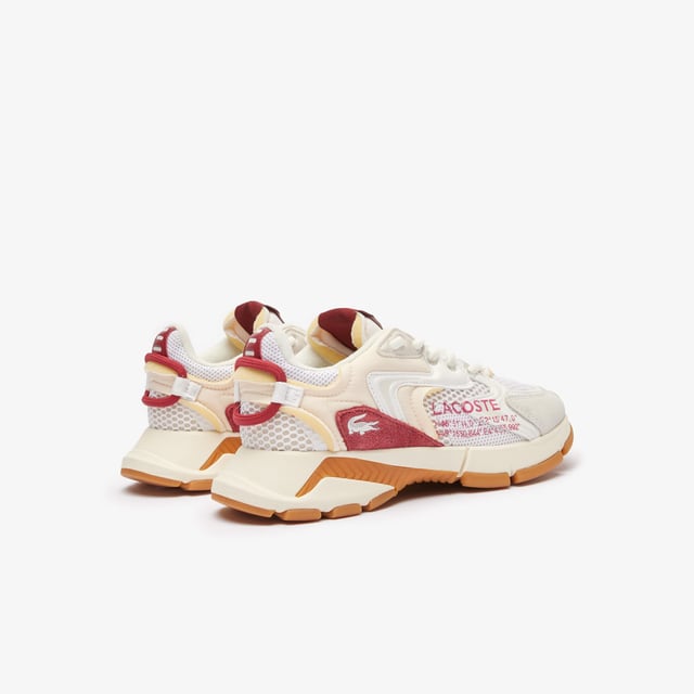 • Lifestyle sneaker • Synthetic and mesh upper • Leather and suede overlays • Lace fastening • Loop to rear • Lacoste branding to side • Crocodile branding to side heel • Chunky outsole.