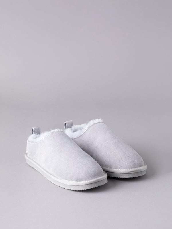 Sheepskin clog slippers sales