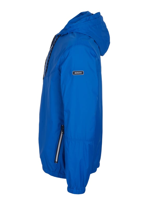 100% poliamida; chaqueta de Antony Morato;  Modelo: MMCO00653FA600054 7091;  Mano de obra de alta calidad;  cremallera, capucha;  Dos bolsillos delanteros;  Detalles del logotipo de Antony Morato