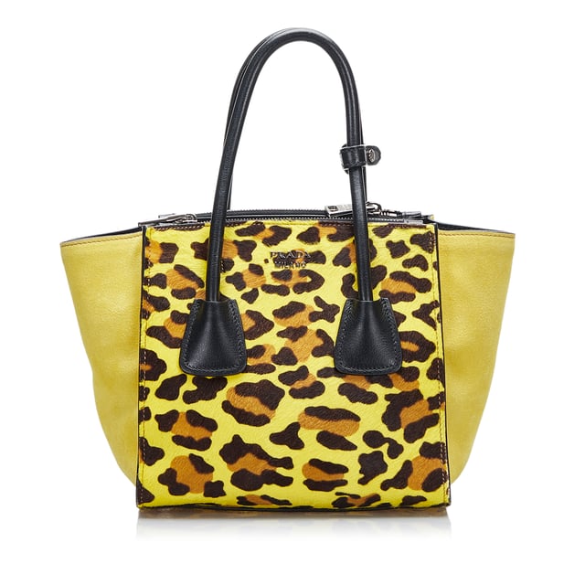 Prada cavallino hot sale leopard bag