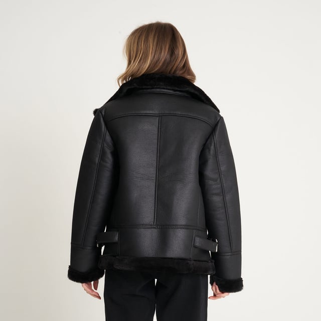 Barney's originals faux fur coat online