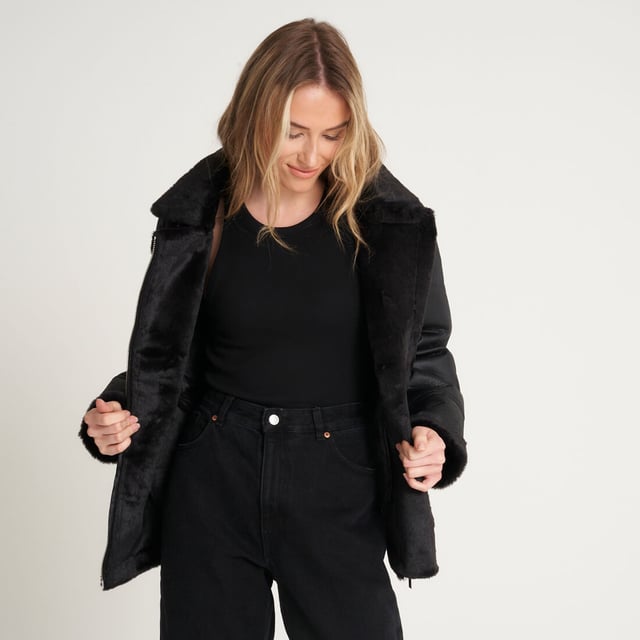 Barneys best sale shearling coat