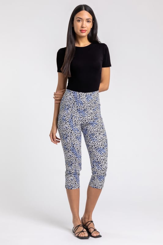 Roman bengaline cropped trousers top