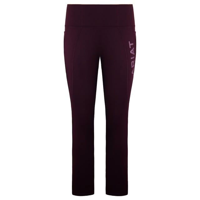 Ariat Cold Series Thermal Full Seat Grip Insulated Burgundy Womens Riding Tight 10032659
