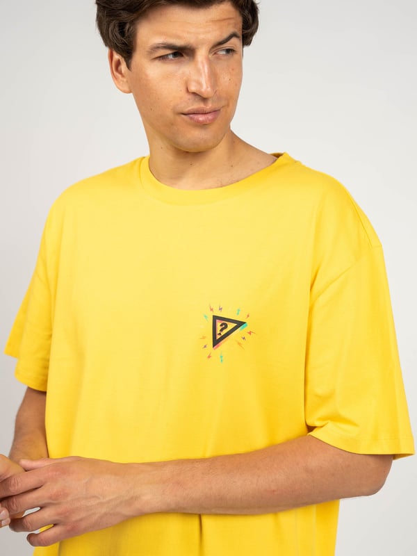 Camiseta guess hombre amarilla clearance