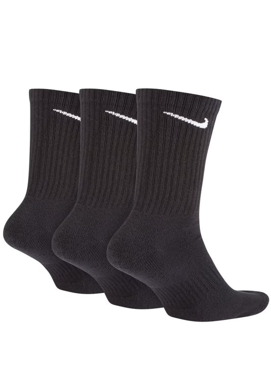 Nike Dri-fit Technology Helps You Stay Dry and Comfortable. -- . Thick terry sole provides comfort and impact absorption. Ribbed arch band offers a supportive feel. Crew silhouette covers your ankle and lower calf. With Nikes staple Dri-Fit technology wicking away moisture, keeping your feet dry and comfortable, these socks should be cemented as a part of any outfit.