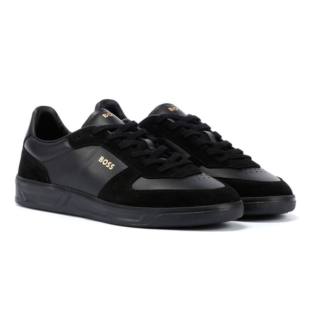 Introducing these leather and suede trainers. Excellently crafted, they showcase embossed branding on both the side and tongue. Experience ultimate comfort with a fully lined interior.