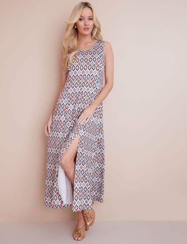 NONI B Womens Dress Red Maxi Dresses Side Split