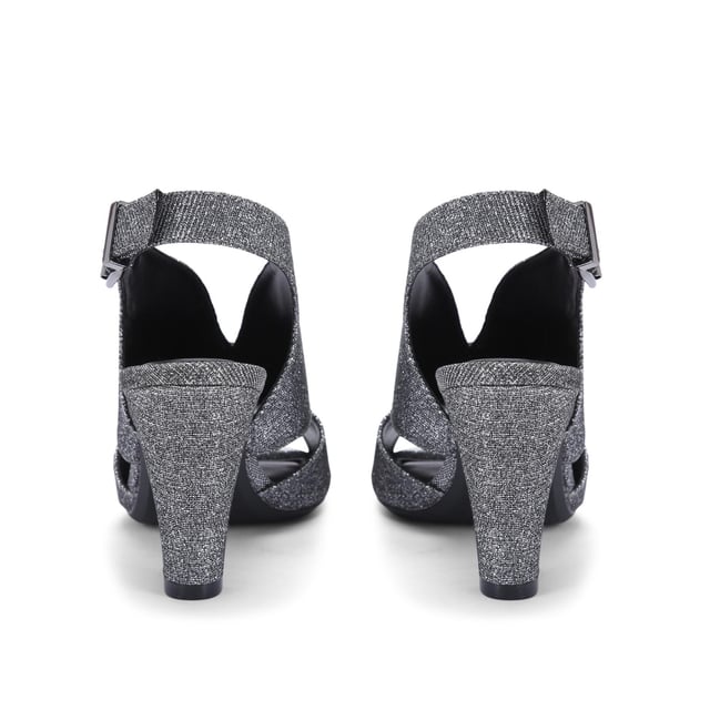 Faith silver glitter top shoes