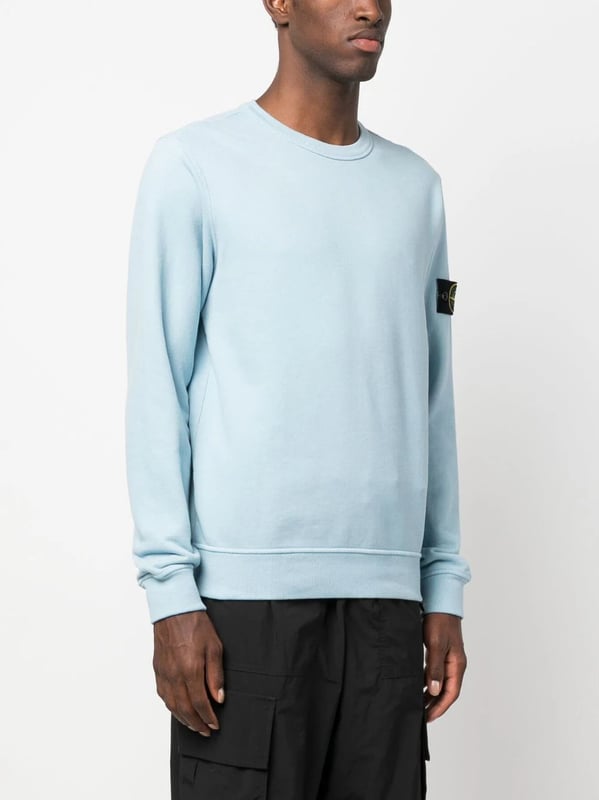 Stone island sweatshirt discount baby blue