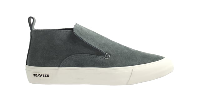 Seavees Huntington Middle Greyboard Suede Slip-On Grey Suede Leather Mens Shoes