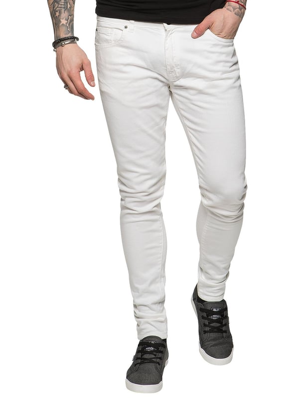 Enzo Mens Skinny Super Stretch Denim Jeans