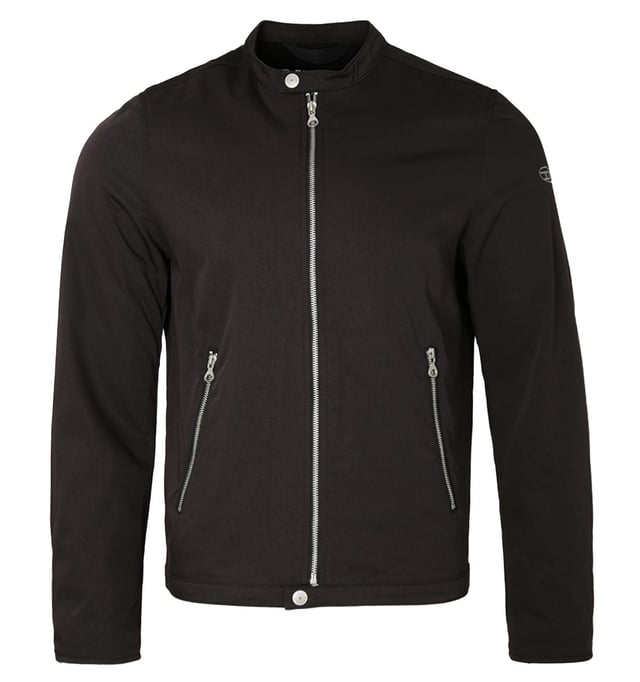 Inject some Diesel DNA into your wardrobe this season, with the J-Glory Nylon Biker Jacket. Crafted from matte nylon twill with a soft feel of cotton. Featuring a slim snap button collar,  a full zip closure, twin front zip pockets and zip details on the sleeves. Finished with the iconic oval D logo embroidered on the left sleeve.Regular Fit, Nylon Twill, Slim Snap Button Collar, Full Zip Closure, Twin Front Zip Pockets, Zip Sleeve Details, Diesel Branding. Style & Fit:Regular Fit, Fits True to Size. Composition & Care:100% Polyamide, Machine Wash.