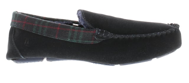 Hush Puppies Andreas Wildleder-Herren-Hausschuhe In Marineblau Eine klassische Wahl, der Andreas-Hausschuh hat ein echtes Wildleder-Obermaterial, eine flexible Sohle und ein Memory-Foam-Interieur, um Ihnen zu Hause maximalen Komfort zu bieten.