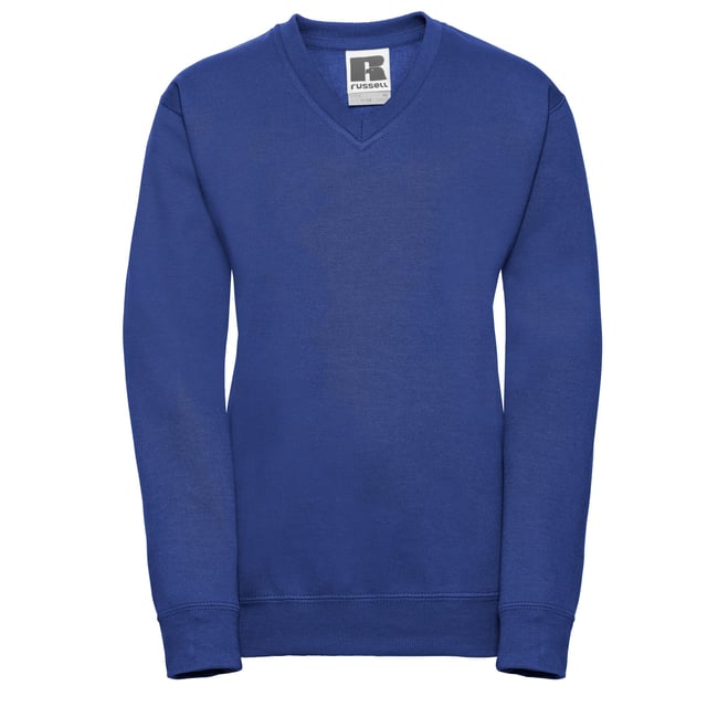 Material: 50% Cotton, 50% Polyester. Design: Logo, Plain. 295gsm. Hem: Lycra Ribbed. Drop Shoulder, Side Seams. Sleeve-Type: Long-Sleeved, Set-in. Neckline: Lycra Ribbed, V Neck. Cuff: Lycra Ribbed. Fastening: Pull Over. Sustainability: Amfori, Better Cotton Initiative, BSCI, Oeko-Tex Standard 100 Certified.