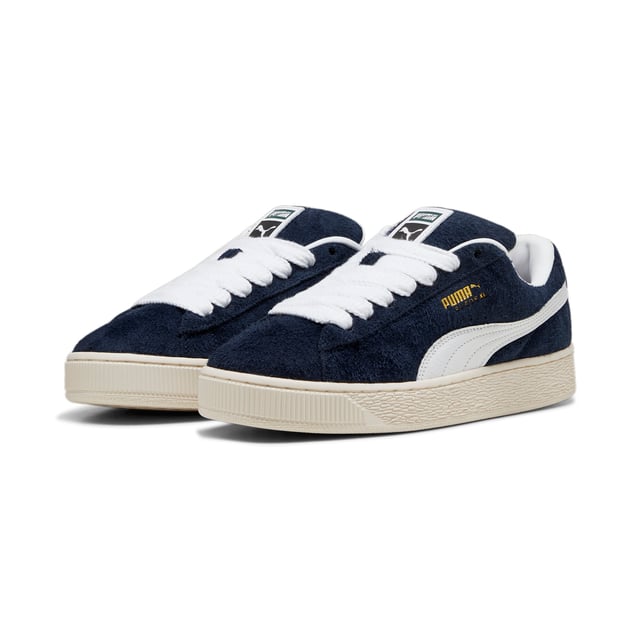 Basket Puma Suede XL Herren Blau Leder. Authentischer Schuh der Marke Puma - Streetwear/Sportswear-Design von Puma - Puma für Herren, modisch und perfekt für den Alltag - Die blauen Basket Pumas lassen sich hervorragend mit dem Rest Ihrer Garderobe kombinieren - Bequemes Leder-Material - Klassische Schnürsenkel - Suede XL - Synthetik.