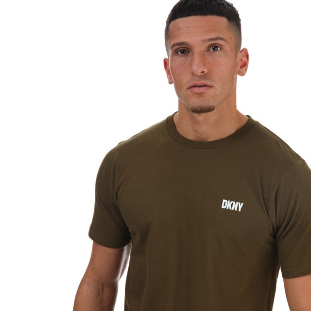 Men's DKNY Giants 3 Pack Lounge TShirts in olive