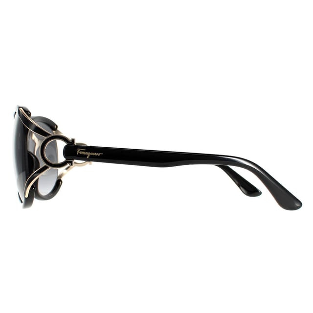 Salvatore ferragamo ronde dames zwart grijze gradiënt SF600S SF600's zijn een glamoureuze oversized ronde stijl gemaakt van lichtgewicht acetaat. De uitgesneden details rond de buitenrand van de lenzen en een geïntegreerd neuskussenontwerp zorgen voor extra comfort. Ferragamo's brandingfuncties op de tempels voor authenticiteit.