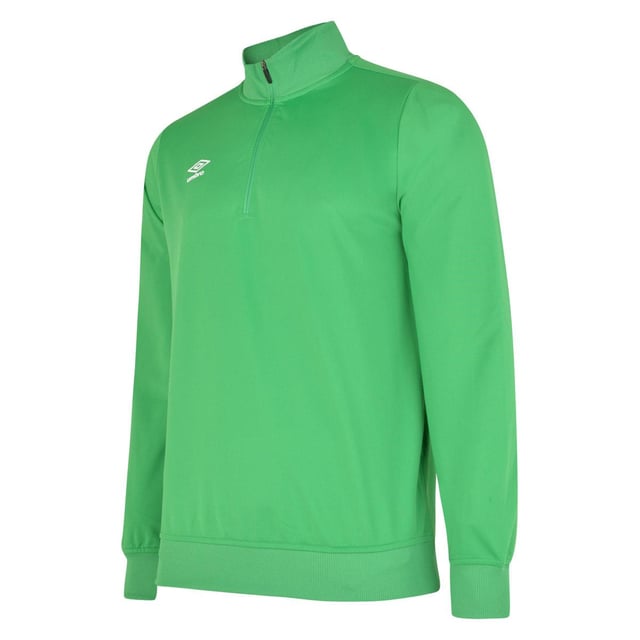 Material: 100% Polyester. Design: Gestapeltes Logo. Reißverschluss mit Markenzeichen. Saum: Gerippt. Ärmel-Typ: Langärmelig. Manschette: Gerippt. Ausschnitt: Stehkragen. Verschluss: Halber Reißverschluss, umgekehrter Spiralreißverschluss.