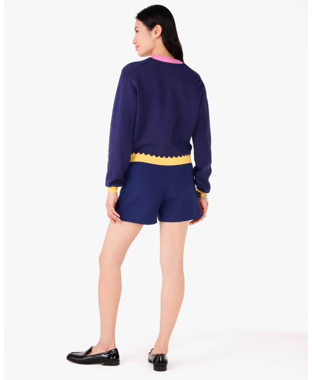 The Beauty Of This Piece? All You Have To Do Is Decide If You Want To Dress It Up With Heels And Sparkly Accessories, Or Down With Cute Sneakers., Spade Logo Cardigan