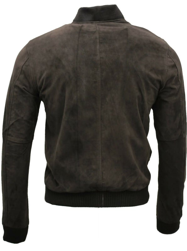 Invest in timeless panache with this stylish, cool leather jacket crafted from butter soft goat suede leather. This retro jacket features elasticated hems and cuffs and also a zip front closure to accommodate a more comfort fit. Give your causal looks the perfect finishing word and team this style with jeans and high-top trainers